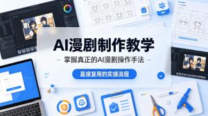AI漫剧制作教学，带你掌握真正的AI漫剧操作手法，直接复用的实操流程-网创项目总站