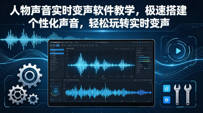 人物声音实时变声软件教学，极速搭建个性化声音，轻松玩转实时变声-网创项目总站