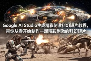 Google AI Studio生成精彩刺激科幻短片教程，带你从零开始制作一部精彩刺激的科幻短片【双语字幕】-网创项目总站
