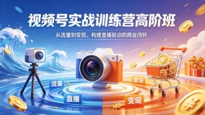 视频号实战训练营高阶班，从流量到变现，构建直播驱动的商业闭环(26年4月)-网创项目总站