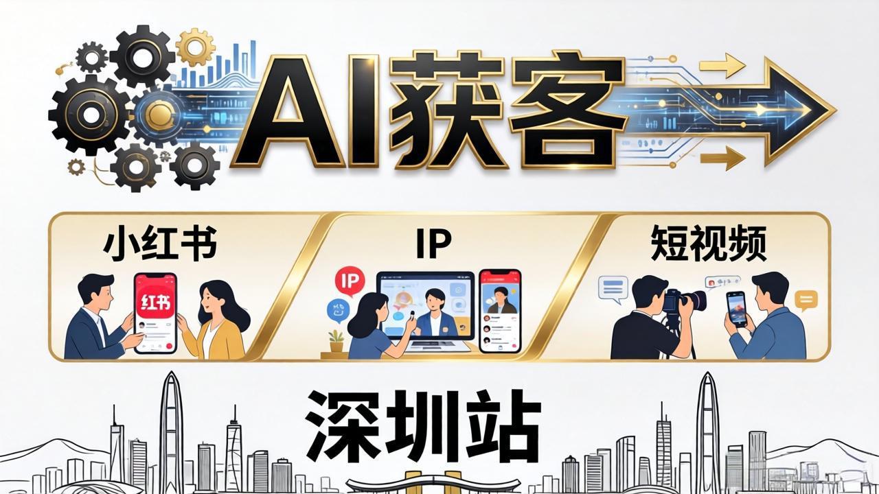 2026AI获客大课深圳站：4月17日-19日3天2夜拆透小红书+IP+短视频，老板操盘手必来-网创项目总站