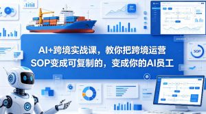 AI+跨境实战课，教你把跨境运营S0变成可复制的，变成你的AI员工-网创项目总站