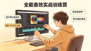 全能音效实战训练营：数千种分类音效+数十个FCPX工程，告别音效单一，剪出电影质感-网创项目总站