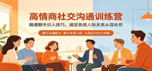 高情商社交沟通训练营：精通聊天识人技巧，搞定各类人际关系从容处世-网创项目总站