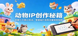 动物IP创作秘籍：拆解三大核心技法，零基础打造高流量萌宠短剧-网创项目总站