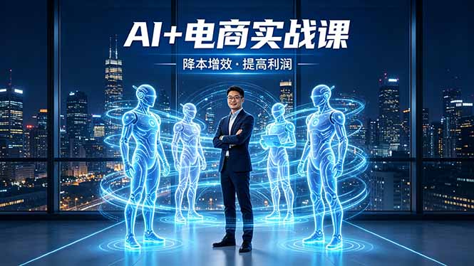 AI+电商实战课，1人+N个AI 智能体，把SOP变AI员工，实现降本增效提高利润-网创项目总站