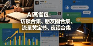 AI蒸馏包：访谈合集、朋友圈合集、流量黄宝书、夜话合集【文档】-网创项目总站