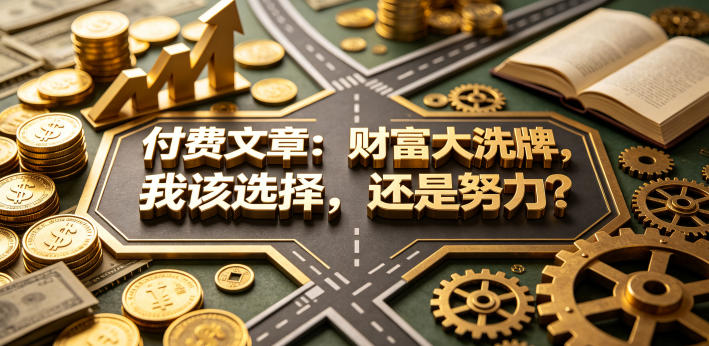付费文章：财富大洗牌，我该选择，还是努力？-网创项目总站