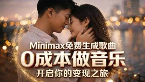 Minimax免费生成歌曲实测！0成本做音乐，说唱流行Lofi一键生成-网创项目总站