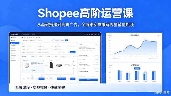 Shopee高阶运营课-2026年5月更新，从基础搭建到高阶广告，全链路实操破解流量销量瓶颈-网创项目总站