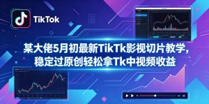 某大佬5月初最新TikTk影视切片教学，稳定过原创轻松拿Tk中视频收益-网创项目总站