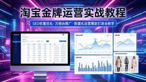 2026 淘宝金牌运营实战教程，SEO权重优化万相台推广，数据化运营爆款打造全教学-网创项目总站
