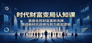 时代财富变局认知课：直面全民财富重新洗牌，悟透新时代选择与努力底层逻辑-网创项目总站