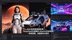 AIGC影视剪辑进阶课：DeepSeek生成脚本+Martini生成视频+剪辑后期，完整制作AI短片-网创项目总站