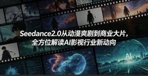 Seedance2.0从动漫爽剧到商业大片，全方位解读AI影视行业新动向-网创项目总站
