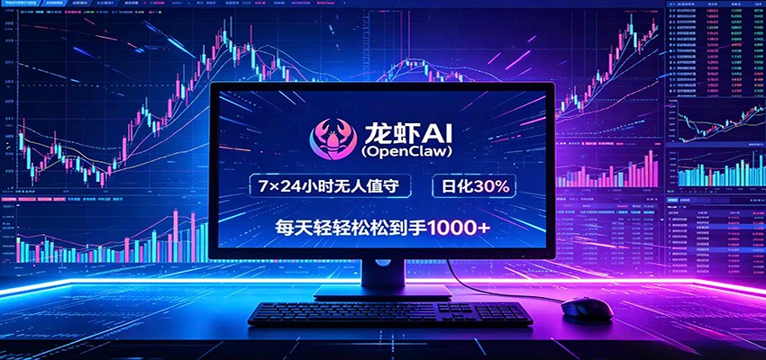 龙虾AI(OpenClaw)全自动挂机，智能操控电脑高效执行任务，每天轻松到手四位数-网创项目总站