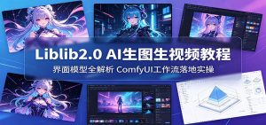 Liblib2.0 AI生图生视频教程:界面模型全解析,ComfyUI工作流落地实操-网创项目总站