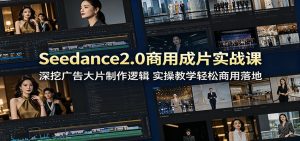 Seedance2.0商用成片实战课：深挖广告大片制作逻辑，实操教学轻松商用落地-网创项目总站