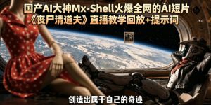国产AI大神Mx-Shell火爆全网的AI短片《丧尸清道夫》直播教学回放+提示词-网创项目总站