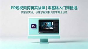 PR短视频剪辑实战课｜零基础入门到精通，多案例实操，快速掌握剪辑调色字幕全技能-网创项目总站