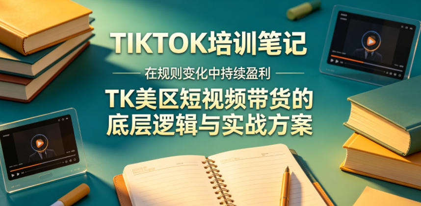 视界跨境TIKTOK4月17培训笔记，在规则变化中持续盈利，TK美区短视频带货的底层逻辑与实战方案【文档】-网创项目总站