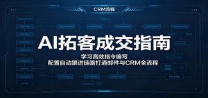 AI拓客成交指南：学习高效指令编写，配置自动跟进链路打通邮件与CRM全流程-网创项目总站