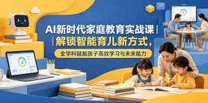 AI新时代家庭教育实战课｜解锁智能育儿新方式，全学科赋能孩子高效学习与未来能力-网创项目总站