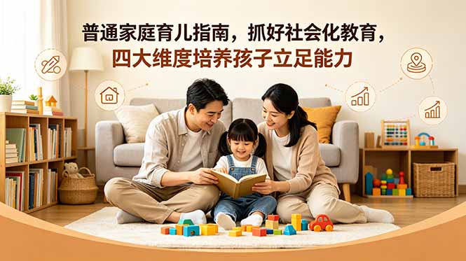 付费文章：普通家庭育儿指南，抓好社会化教育，四大维度培养孩子立足能力-网创项目总站