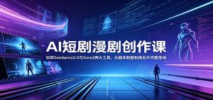 AI短剧漫剧创作课:玩转Seedance2.0与 Sora2两大工具,从剧本制图到商业片完整落地-网创项目总站