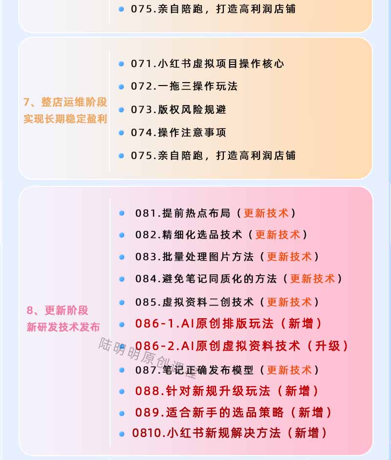 图片[4]-小红书虚拟项目特训班9.0，全面拥抱AI，批量产出原创PPT货源，单品/单店纯利润几万到几十W-网创项目总站
