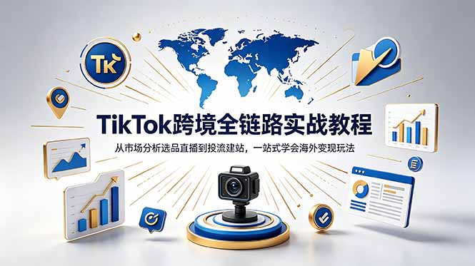 TikTok+独立站跨境基础全套教程，拆解平台盈利逻辑，新手从零跑通变现全流程-网创项目总站