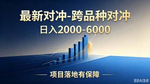 跨品种对冲震撼首发！日收益2000-6000+，项目绿色长久，安全稳健，合规靠谱，可批量放大-网创项目总站