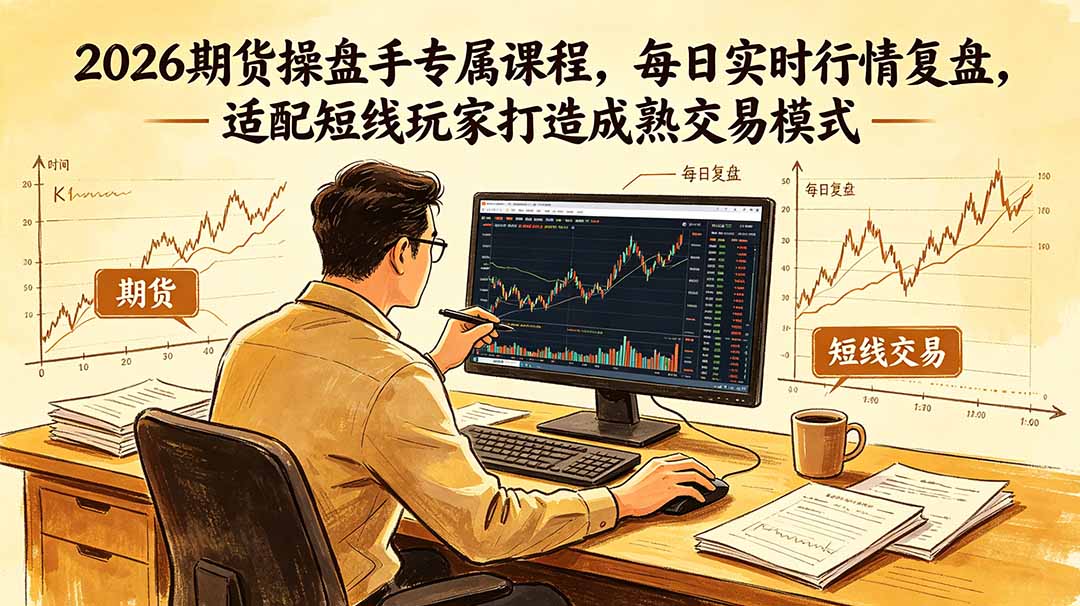 2026期货操盘手专属课程-更新6月，每日实时行情复盘，适配短线玩家打造成熟交易模式-网创项目总站