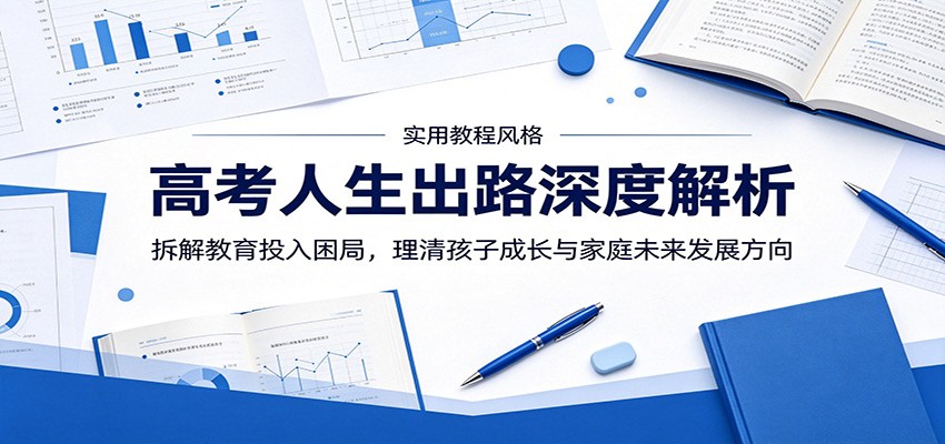 高考人生出路深度解析：拆解教育投入困局，理清孩子成长与家庭未来发展方向-网创项目总站