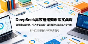 DeepSeek高效搭建知识库实战课，全渠道内容采集，个人十倍成长・团队提效，AI赋能工作学习-网创项目总站
