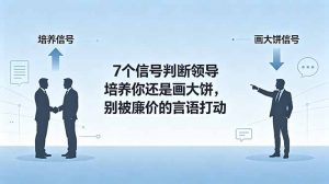 付费文章：7个信号判断领导培养你还是画大饼，别被廉价的言语打动-网创项目总站
