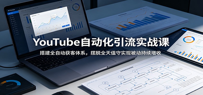 YouTube自动化引流实战课：搭建全自动获客体系，摆脱全天值守实现被动持续增收-网创项目总站
