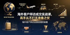海外客户拜访成交实战课，高手从不打无准备之仗，海外客户拜访业绩倍增的秘籍-网创项目总站