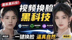 AI人工智能如此夸张？一键视频换Lian黑科技，纯本地离线运行，本地视频换Lian娱乐工具，AI FaceSwap-网创项目总站