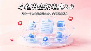 2026 年最强风口掘金项目：AI小红书虚拟电商，布局搜索流量，每日躺赚500+-网创项目总站