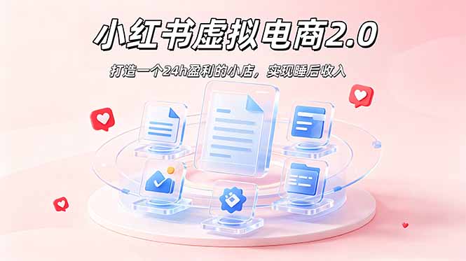 2026 年最强风口掘金项目：AI小红书虚拟电商，布局搜索流量，每日躺赚500+-网创项目总站