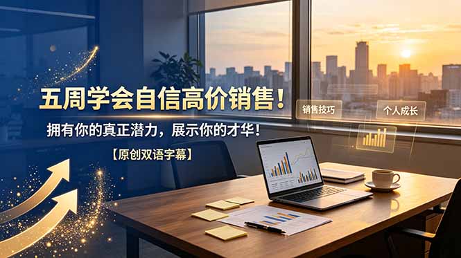 五周学会自信高价销售！拥有你的真正潜力，展示你的才华！【原创双语字幕】-网创项目总站