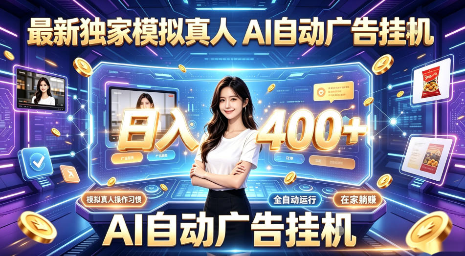 最新独家模拟真人，AI自动挂号挂G，日入400+，全程全自动运行，无需人工【揭秘】-网创项目总站