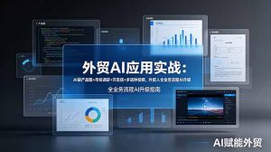 外贸AI应用实战：AI做产品图+市场调研+开发信+多语种视频，外贸人全业务流程AI升级-网创项目总站