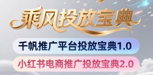 小红书千帆推广平台投放宝典，小红书电商推广投放宝典2.0-网创项目总站