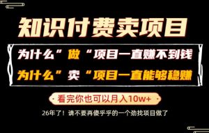 普通人为什么能够靠卖项目轻松月入10W+，而做项目却容易成炮灰，卖项目为什么能够稳賺不赔？【揭秘】-网创项目总站