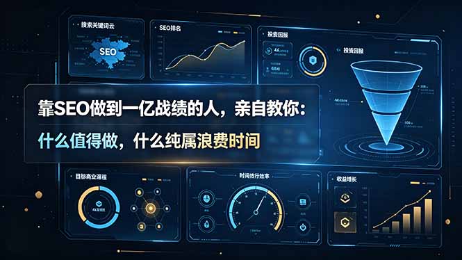 靠SEO做到一亿战绩的人，亲自教你：什么值得做，什么纯属浪费时间【原创双语字幕】-网创项目总站