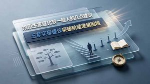 付费文章：给原生家庭比较一般人的几点建议，五条实操建议突破阶层发展困境-网创项目总站