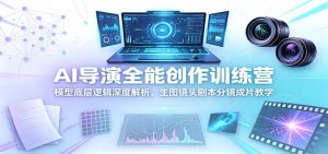 AI导演全能创作训练营：模型底层逻辑深度解析，生图镜头剧本分镜成片教学-网创项目总站